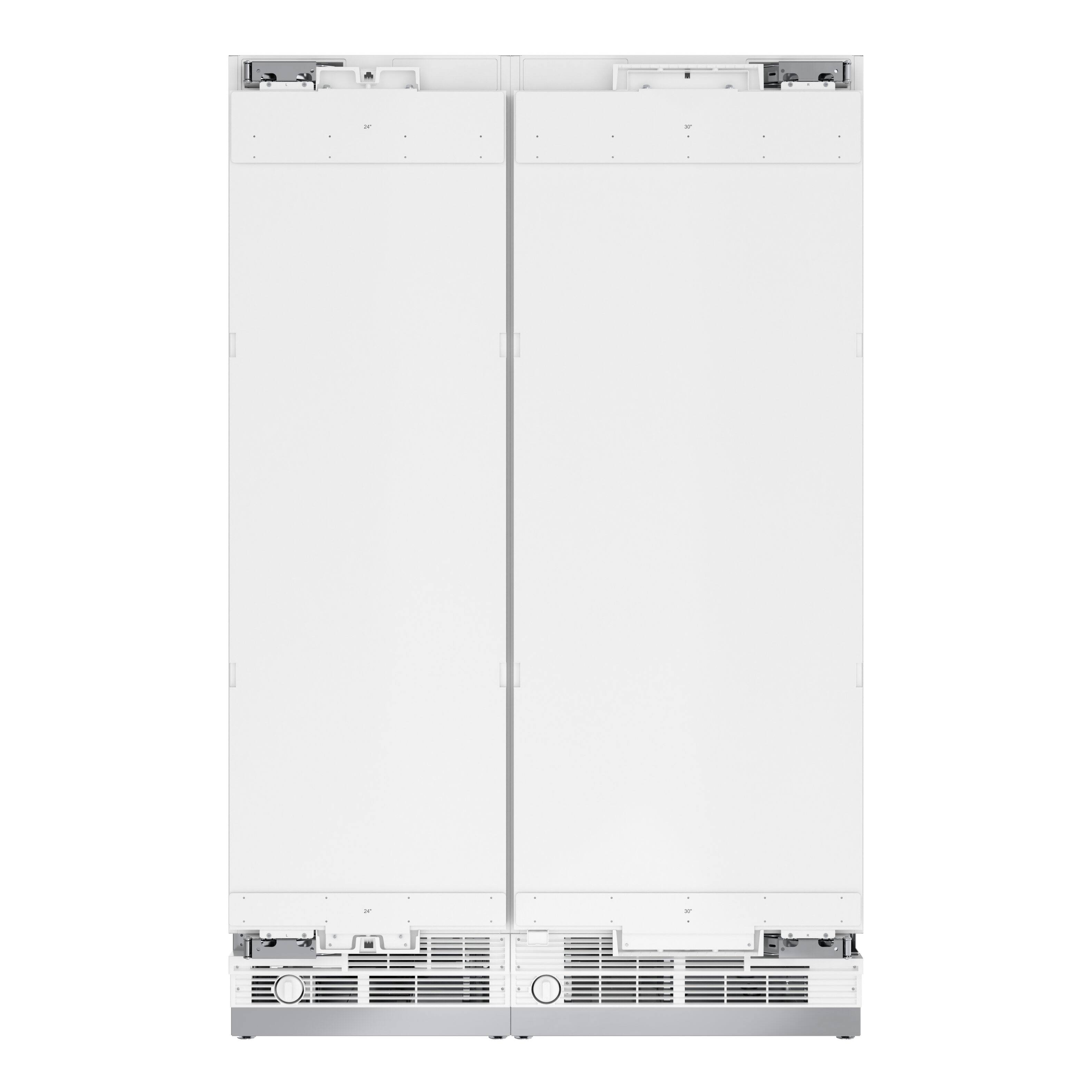 Back. Koolmore - Panel Ready Column Refrigerator and Freezer, 30" Refrigerator and 24" Freezer - White.