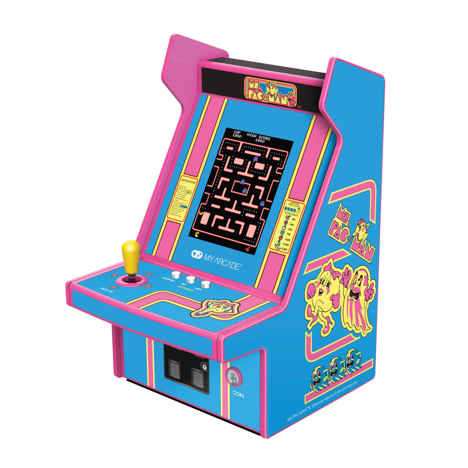 PAC-MAN

MY ARCADE

HIGH SCORE
1200

PAC-MAN

Ms. PAC-MAN © 1980 Namco, Ltd.

Ms. PAC-MAN © 1980 Namco, Ltd.
