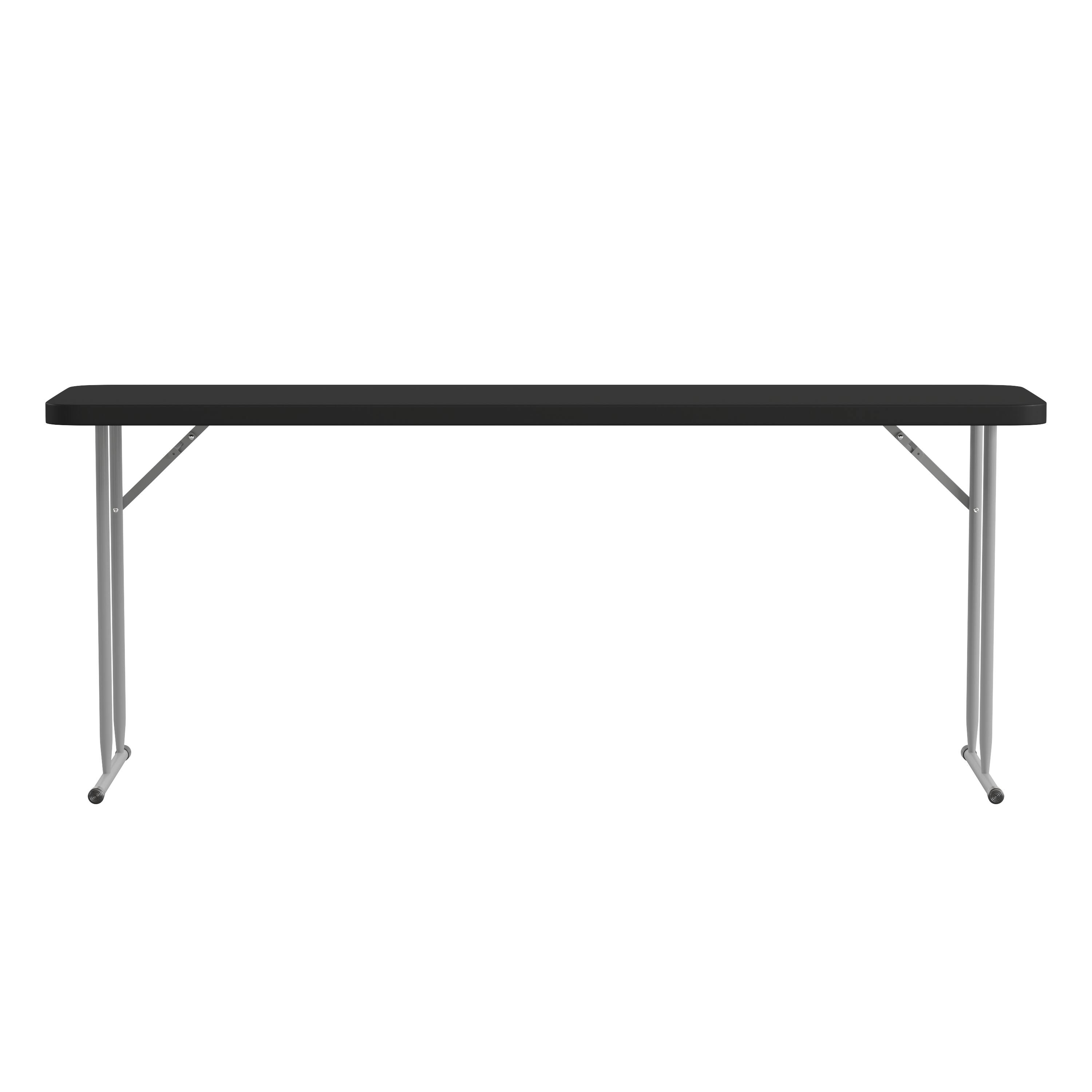 Alt View 11. Alamont Home - 6-Foot Plastic Folding Training Table - Black.