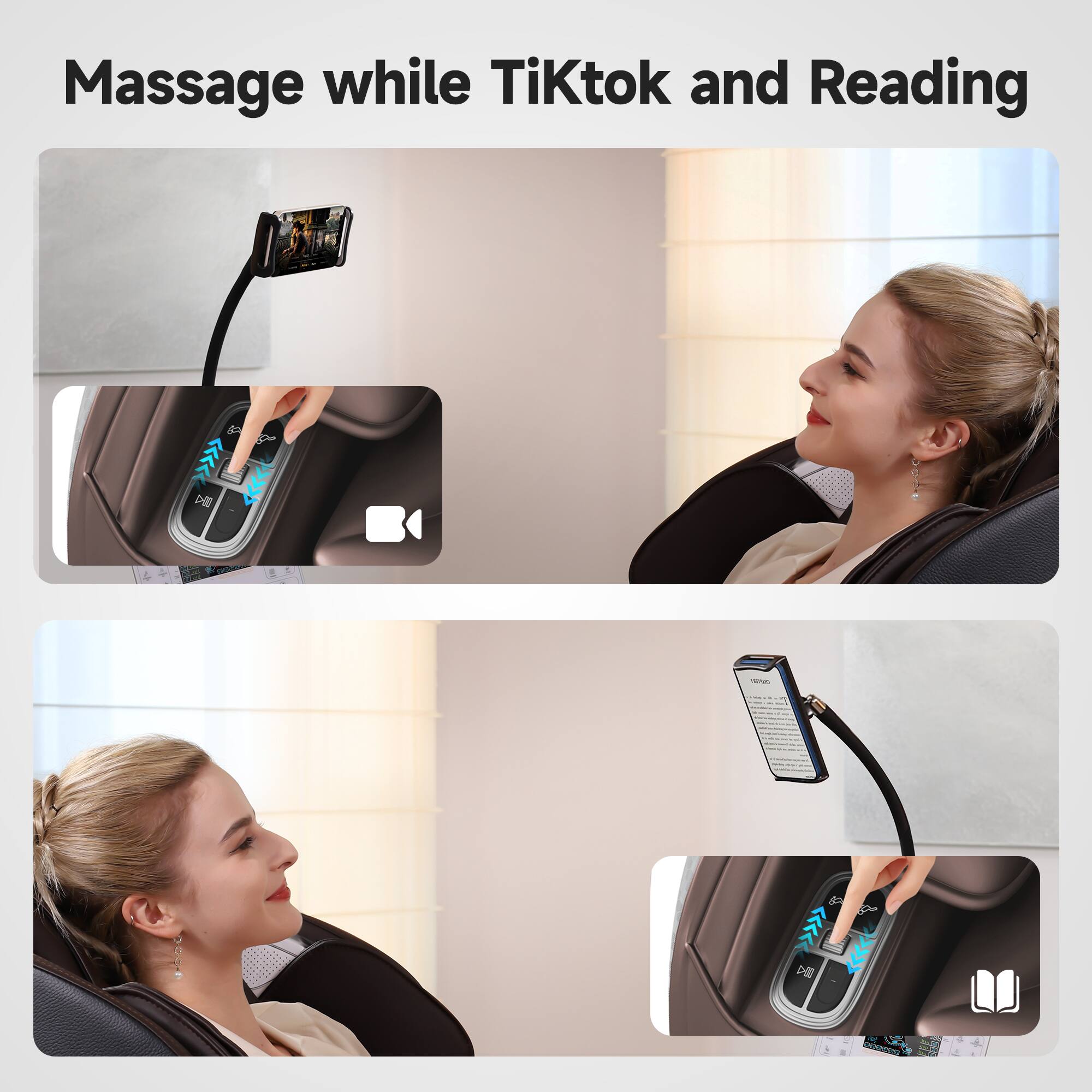 Massage while TikTok and Reading