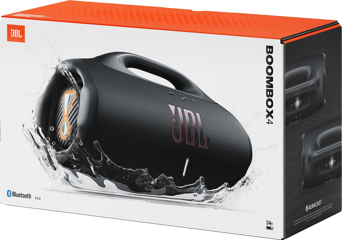 JBL BOOMBOX 4
Bluetooth V5.4
AURACAST
34H