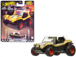 Meyer Manx Dune Buggy #1 Top "Boulevard" Series Diecast Model Car by Hot Wheels - Gold Metallic with White