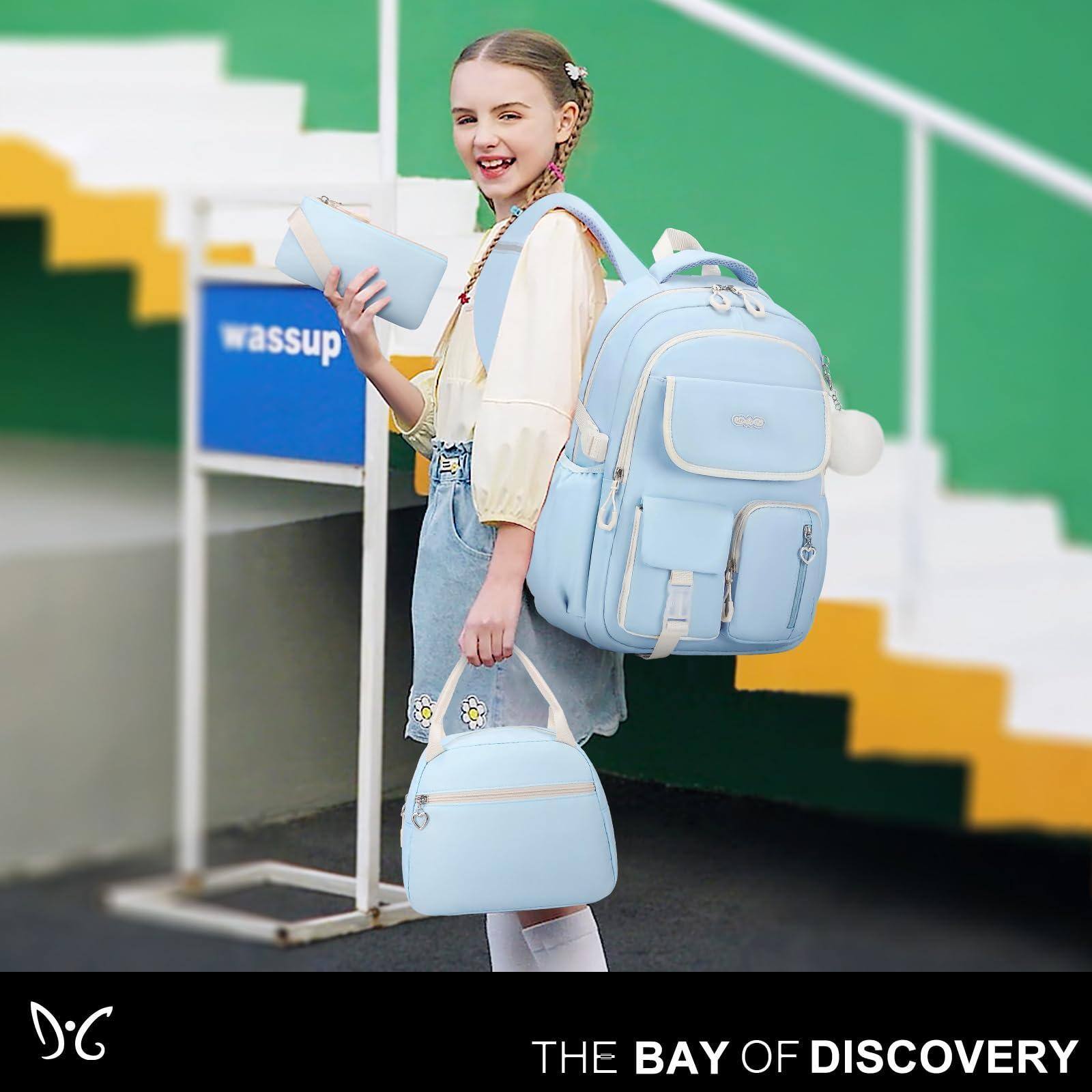 Live At Space Backpacks For 3pcs School Backpack With Lunch Box Pencil ...
