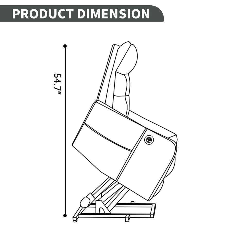 PRODUCT DIMENSION  
54.7"