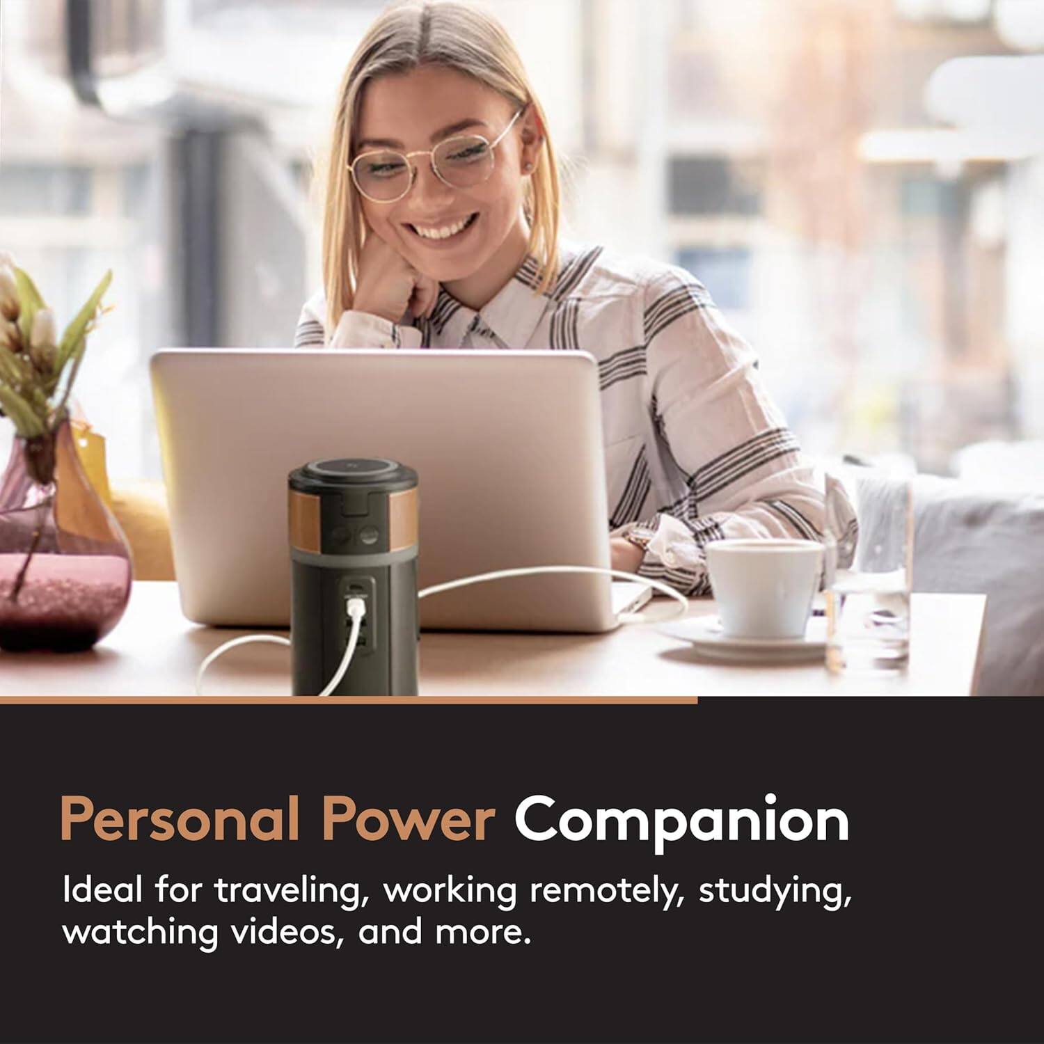 Personal Power Companion  
Ideal for traveling, working remotely, studying, watching videos, and more.