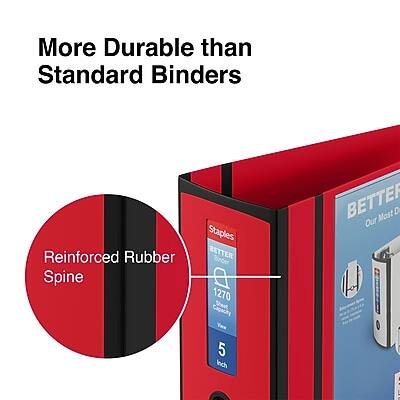 More Durable than Standard Binders  
Reinforced Rubber Spine  
BETTER Binder 1270  
1270 Sheet Capacity  
5 Inch  
Our Most Durable