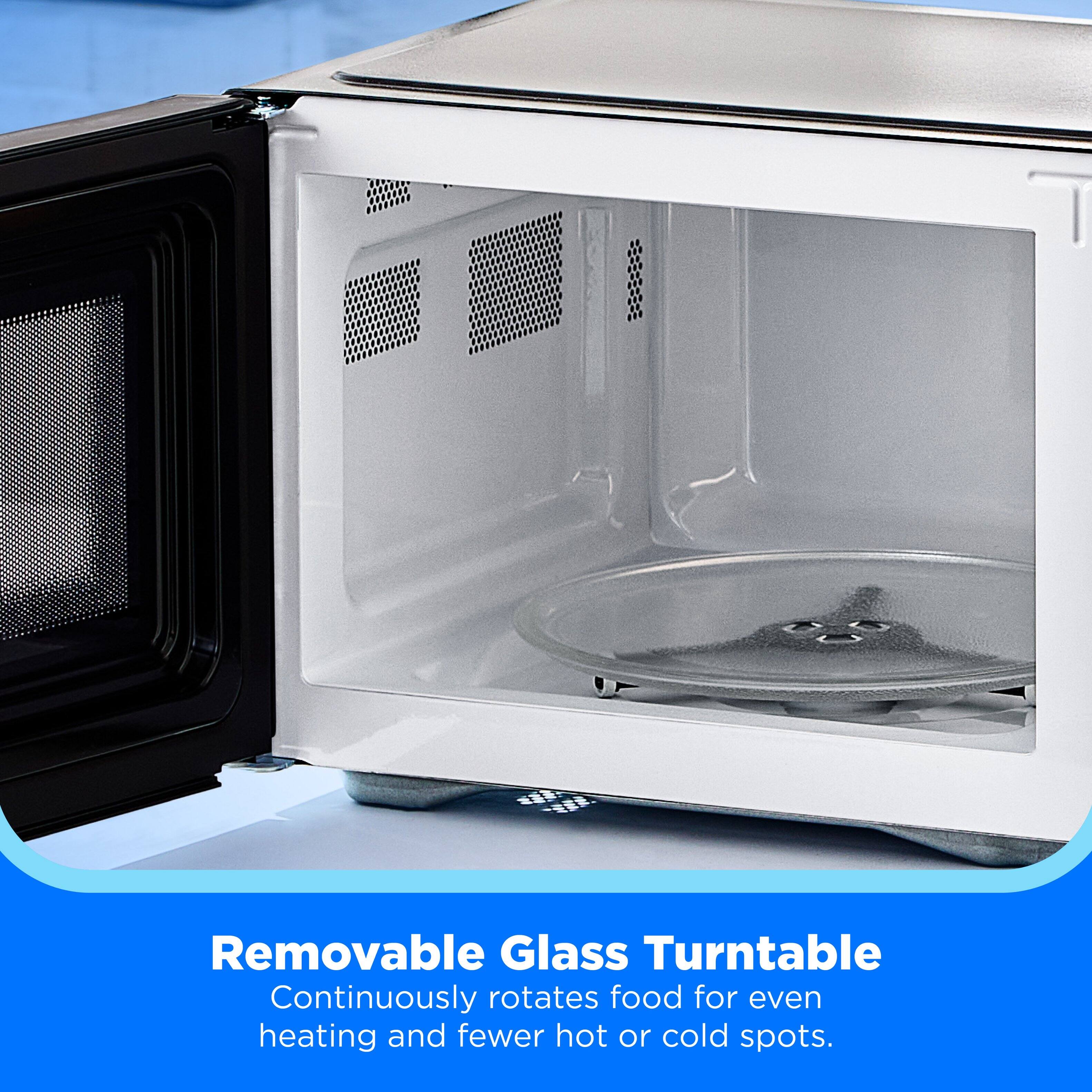 Removable Glass Turntable  
Continuously rotates food for even heating and fewer hot or cold spots.