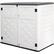 Front. Decksplore - Larger Outdoor Storage Shed Horizontal 48 Cu.ft Outdoor Storage Box Waterproof for Garden, Patios, Backyards - White.