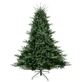BreeBe - Full-Shaped 5FT Christmas Tree with 1129 Tips PE/PVC Mixed Needles - Green