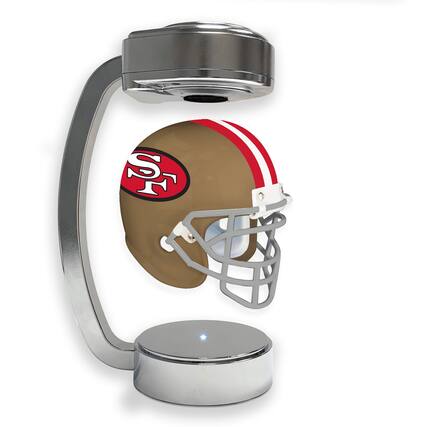 Front. Pegasus - San Francisco 49ers Mini Hover Throwback Helmet - Multicolor.