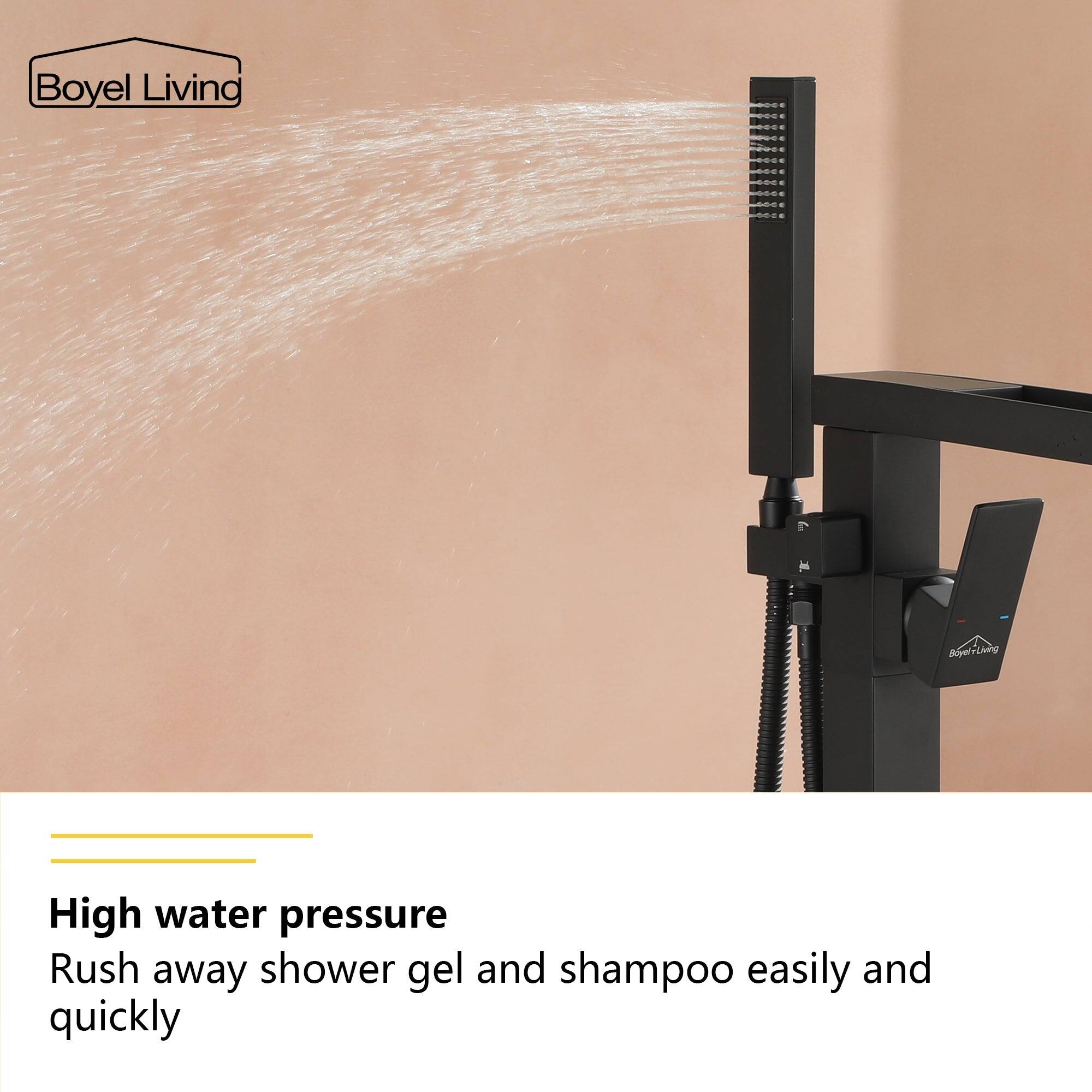 Boyel Living

High water pressure
Rush away shower gel and shampoo easily and quickly