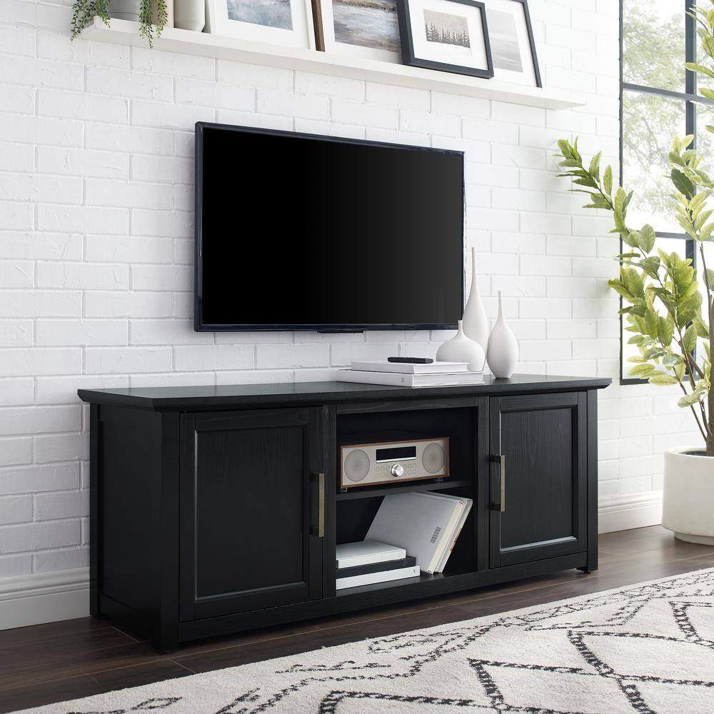 Alt View 1. Crosley Furniture - Camden Low Profile Tv Stand For 65+ Inch Tv - Black.