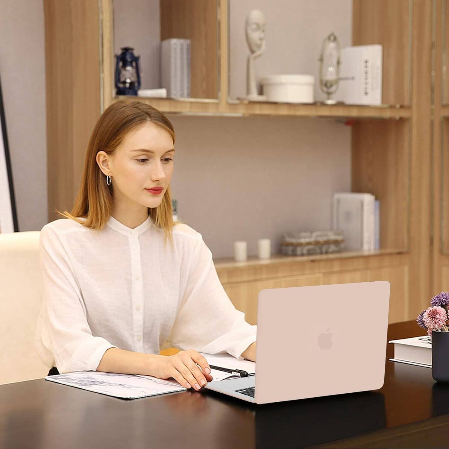 Alt View 2. mosiso - Case for MacBook Air 13 inch M5 M4 M3 M2 A3449 A3240 A3113 A2681 (2022-2026) - Camel.