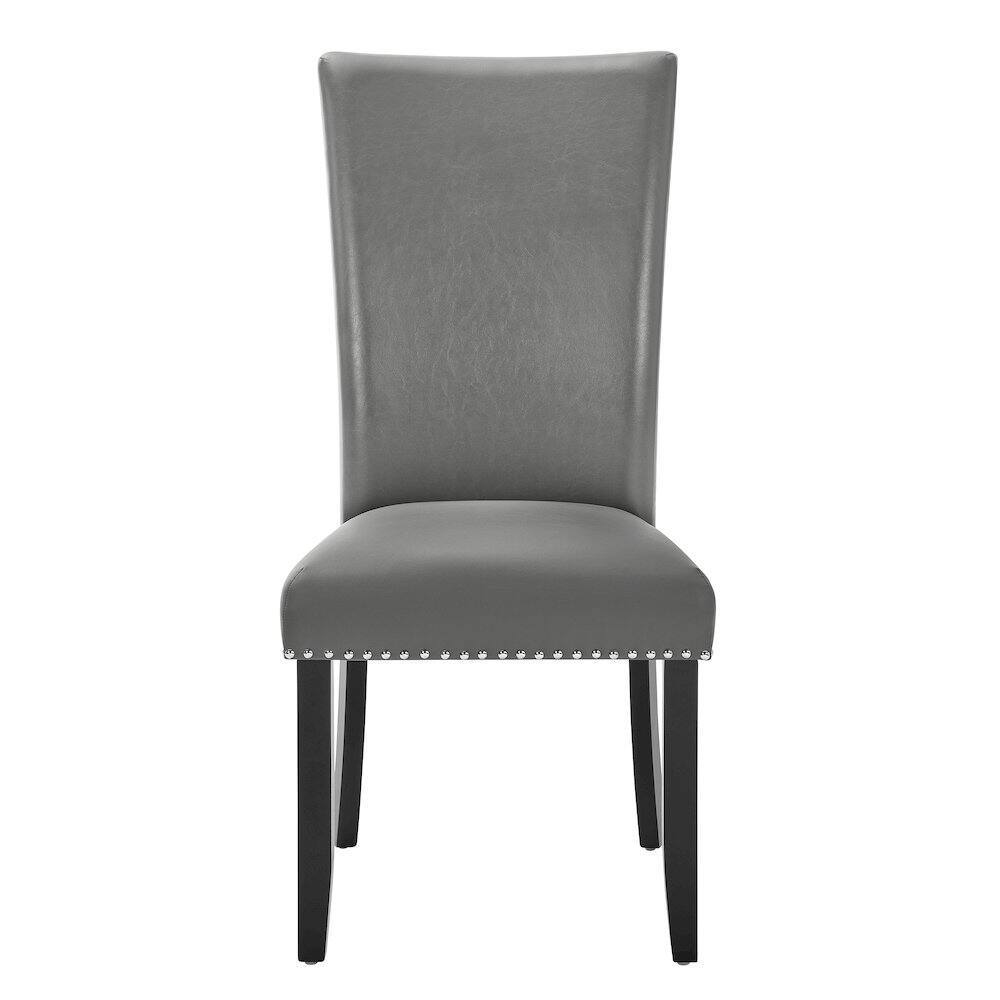 Left. New Classic Furniture - Lyra Wood Dining Chair in Gray (Set of 4) - Gray.