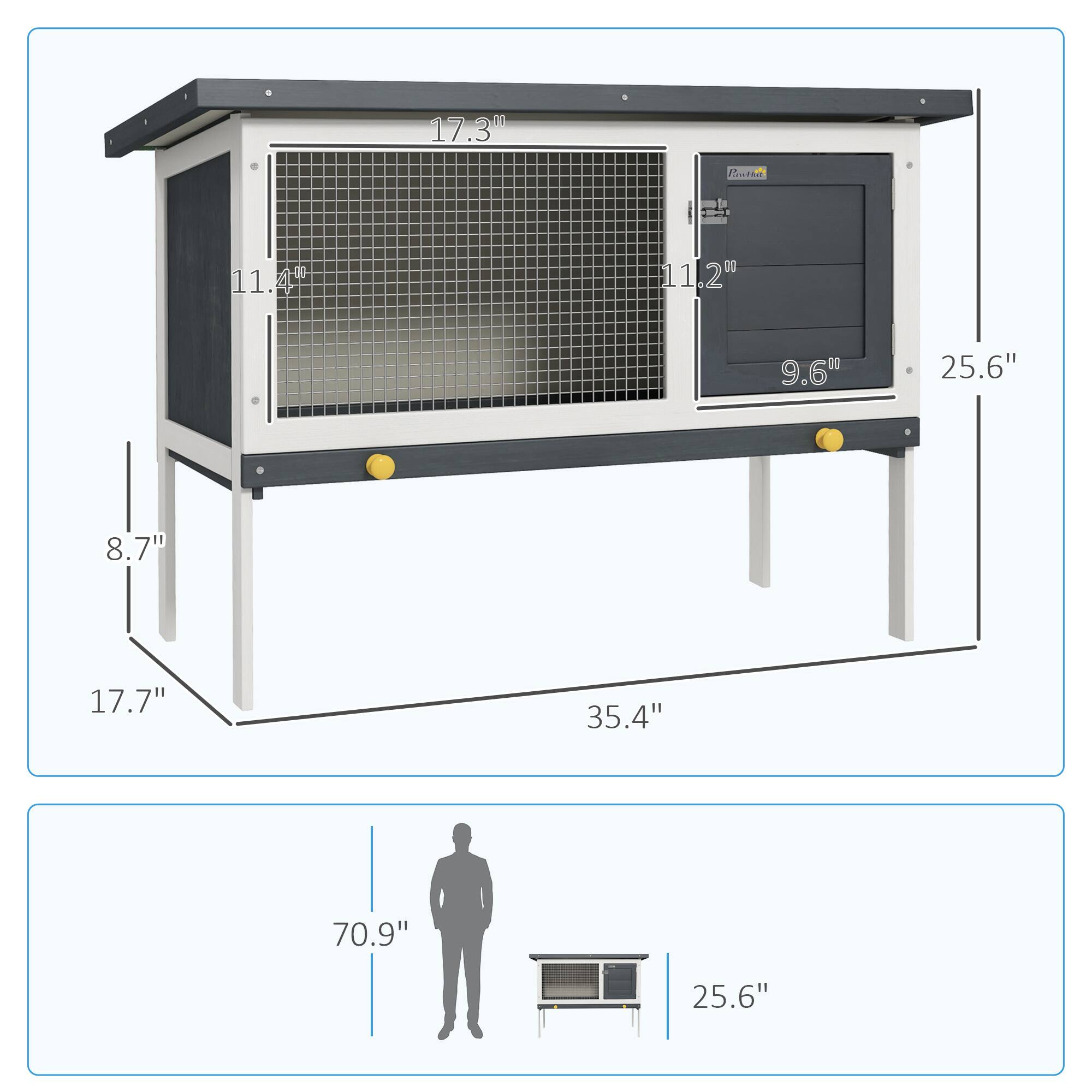 17.3"  
11.4"  
8.7"  
17.7"  
35.4"  
25.6"  
11.2"  
9.6"  
25.6"  
70.9"  
25.6"