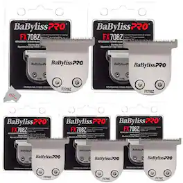 5x BaByliss PRO Replacement Trimmer Blade FX708Z For FX788 Trimmers - Silver