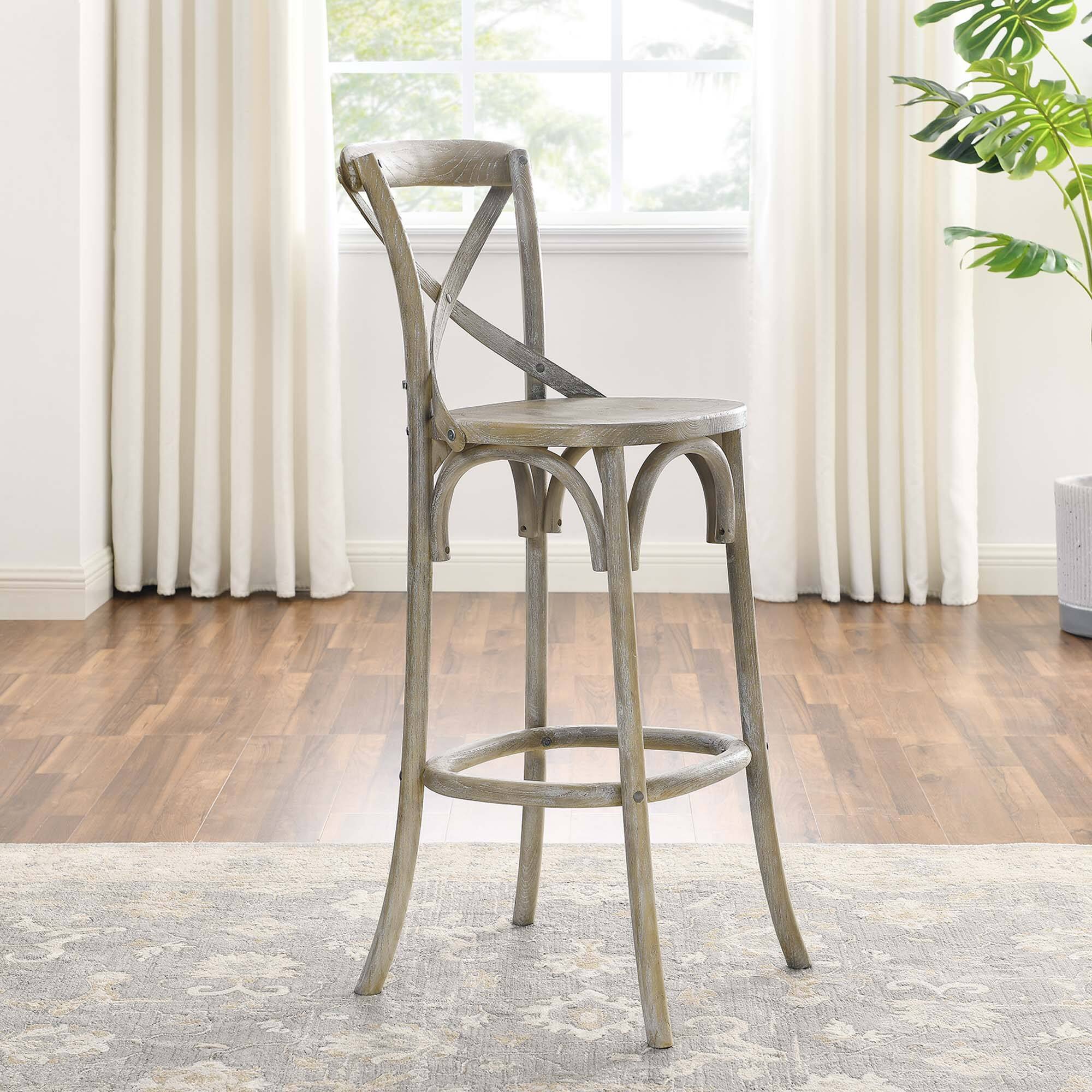 Alt View 7. Modway - Gear Bar Stool - Gray.