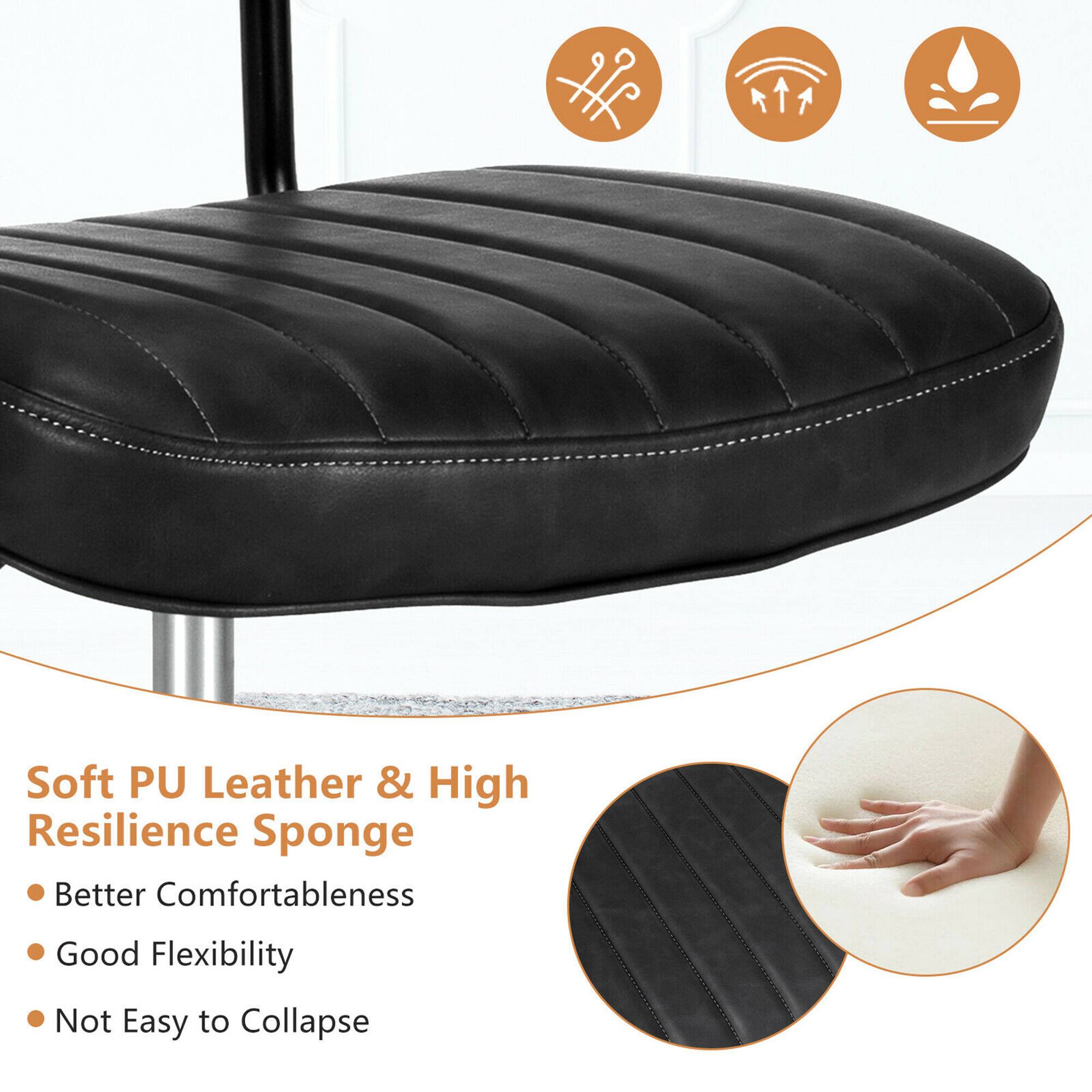 Soft PU Leather & High Resilience Sponge: Better Comfortableness, Good Flexibility, Not Easy to Collapse.