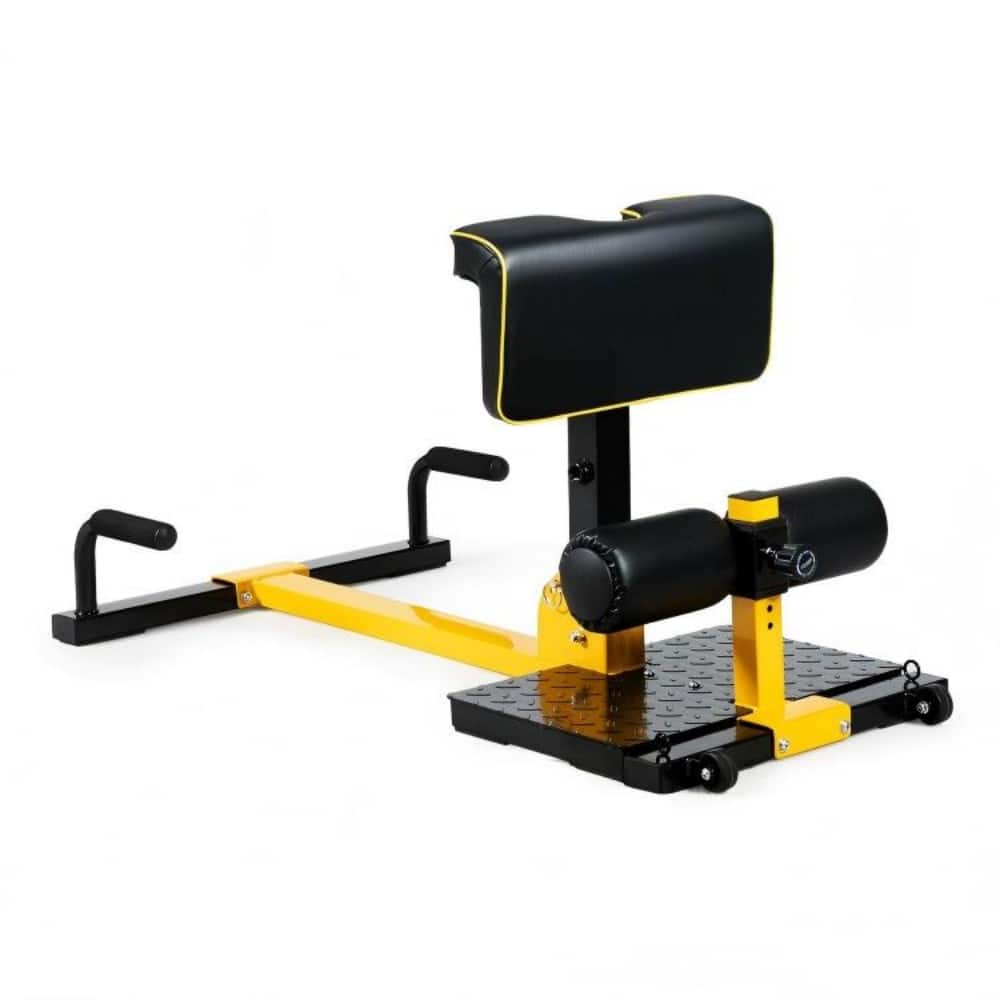SKONYON - 8-in-1 Squat Machine Home Gym Fitness Equipment - Yellow