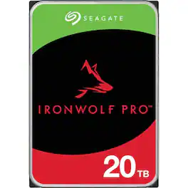 Seagate - IronWolf Pro ST20000NT001 20 TB Hard Drive - 3.5" Internal - SATA (SATA/600) - Conventional Magnetic Recording