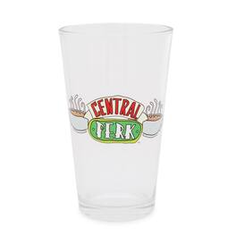 Silver Buffalo - Friends Central Perk Logo Pint Glass | Holds 16 Ounces - Green