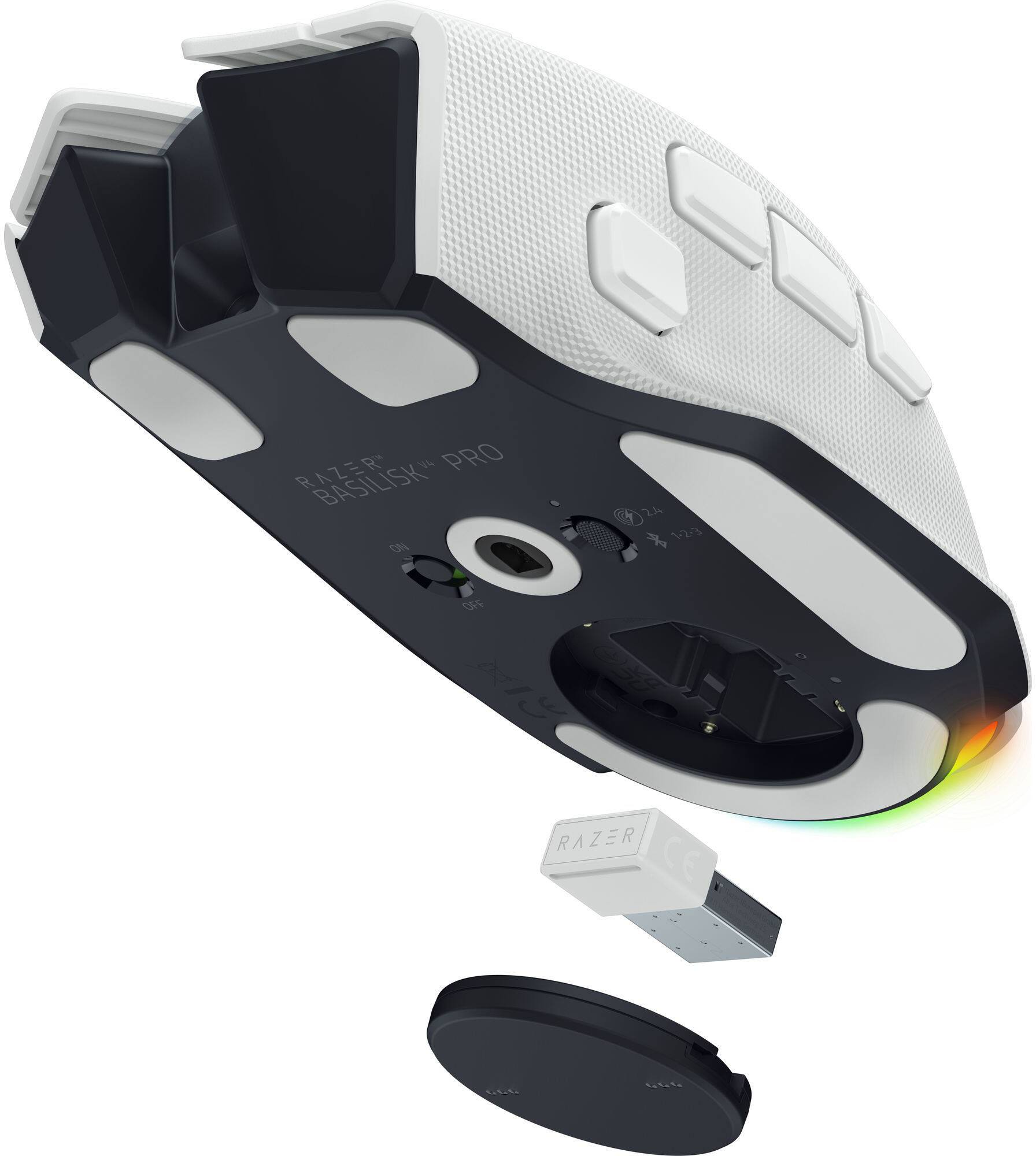 RAZER V4 PRO BASILISK ON  
2.4 1-2-3  
OFF  
8 CE  
RAZER  
GRE