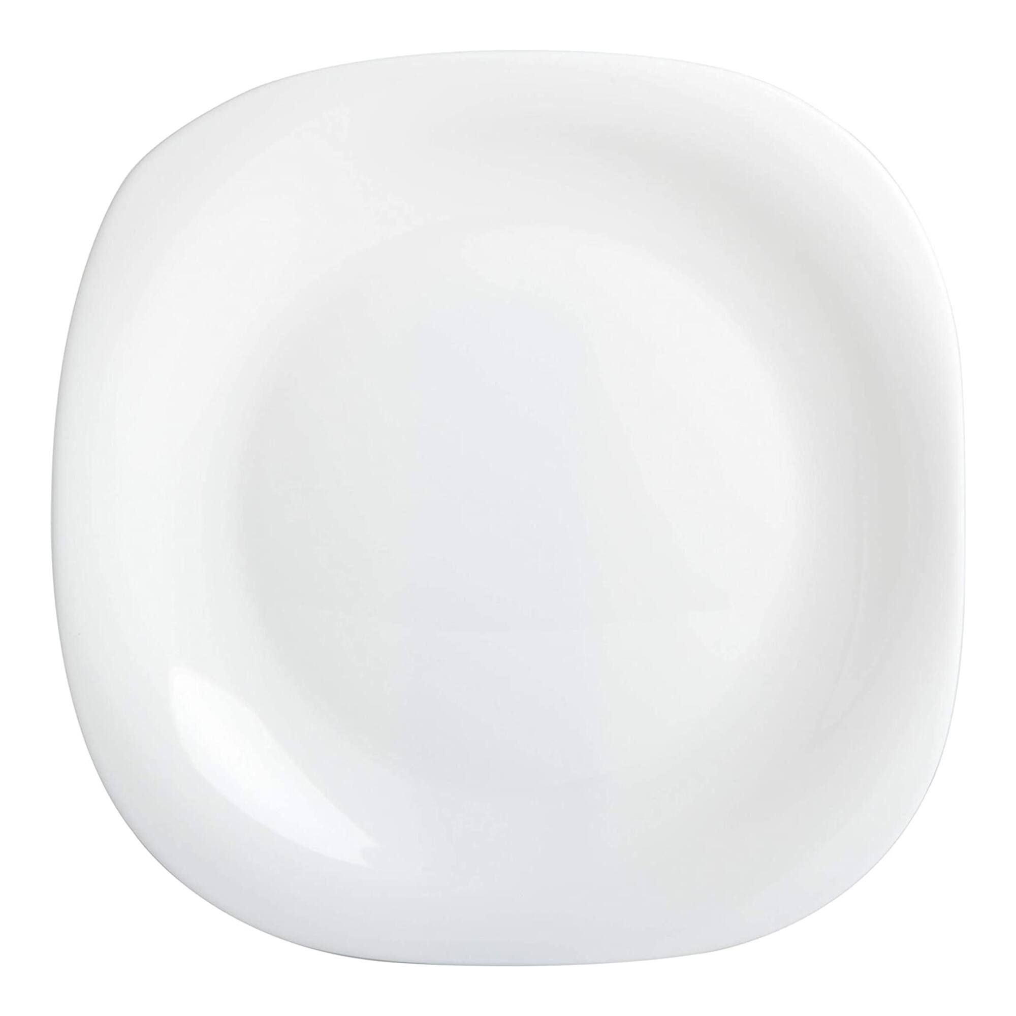 Alt View 2. Gibson - Gibson Home Break and Chip Resistant Square Dinnerware Set, Service for 6, Opal - Opal Glass - Square.