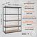 18 in / 45 cm
48 in / 121.92 cm
5KVO Item Model Number
400 lbs / 181.4 kg Each Shelf Load
72 in / 182.88 cm
2000 lbs / 907.2 kg Total Load
1.5"/38 mm (5 Shelves) Adjustable Shelf Spacing
SPCC Carbon Steel+Powder Spraying Material
61.7 lbs / 28 kg Product Weight