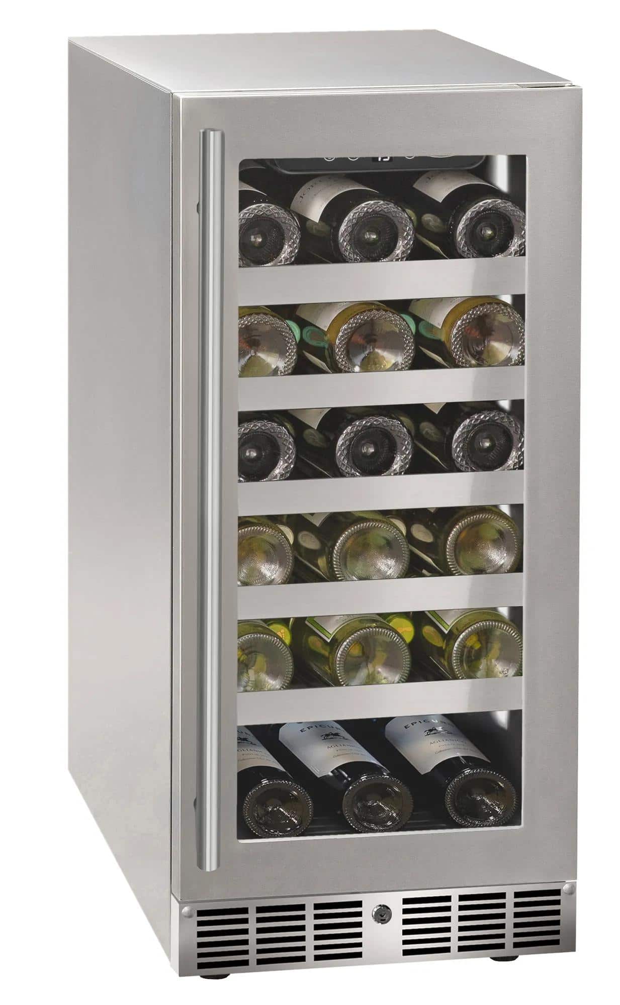 "Marvel - 15""W. 3.0 Cu.Ft. Built-In Wine Refrigerator- Frame/Glass - Stainless Steel" price history on PriceWatchPro