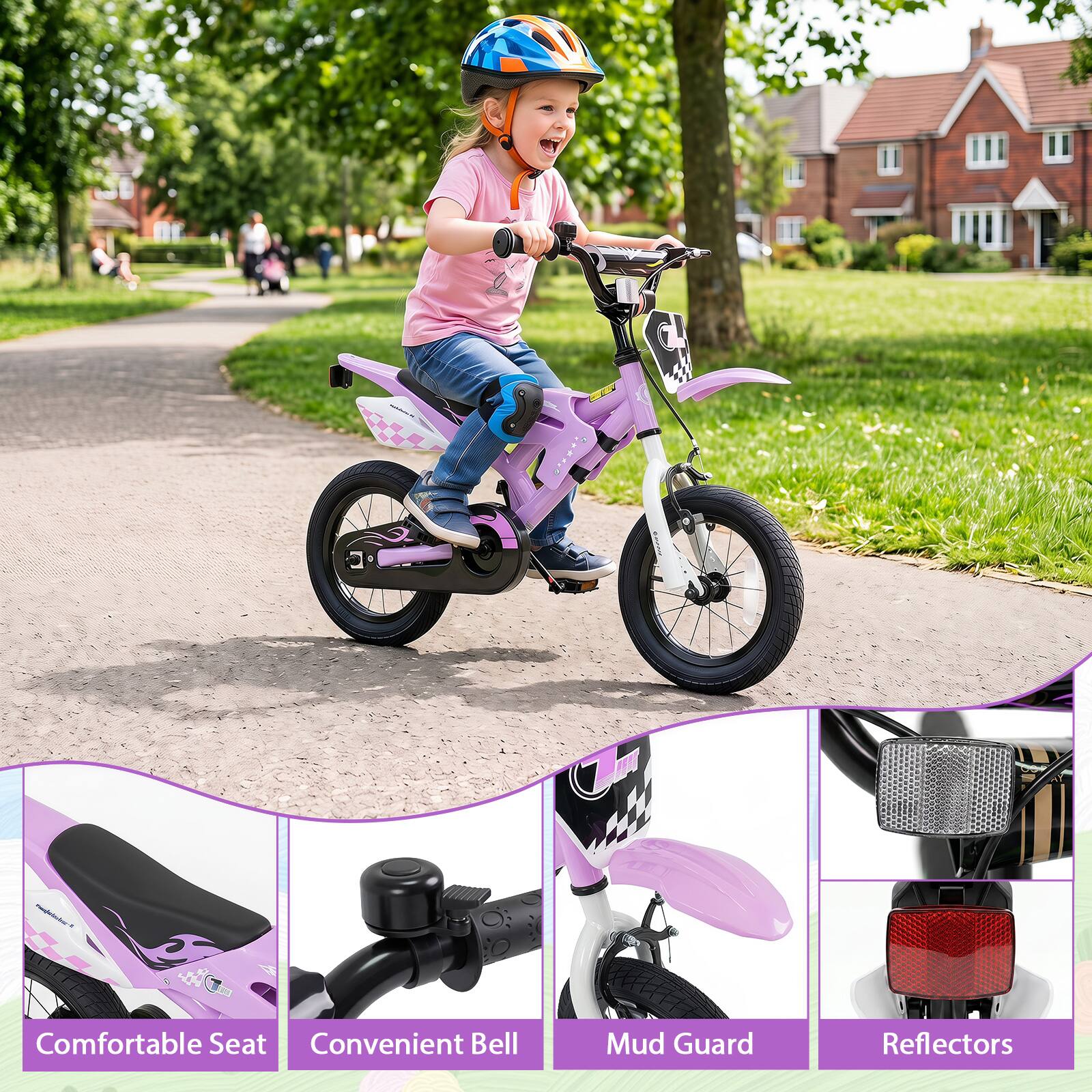 C - a Comfortable Seat Convenient Bell Mud Guard Reflectors