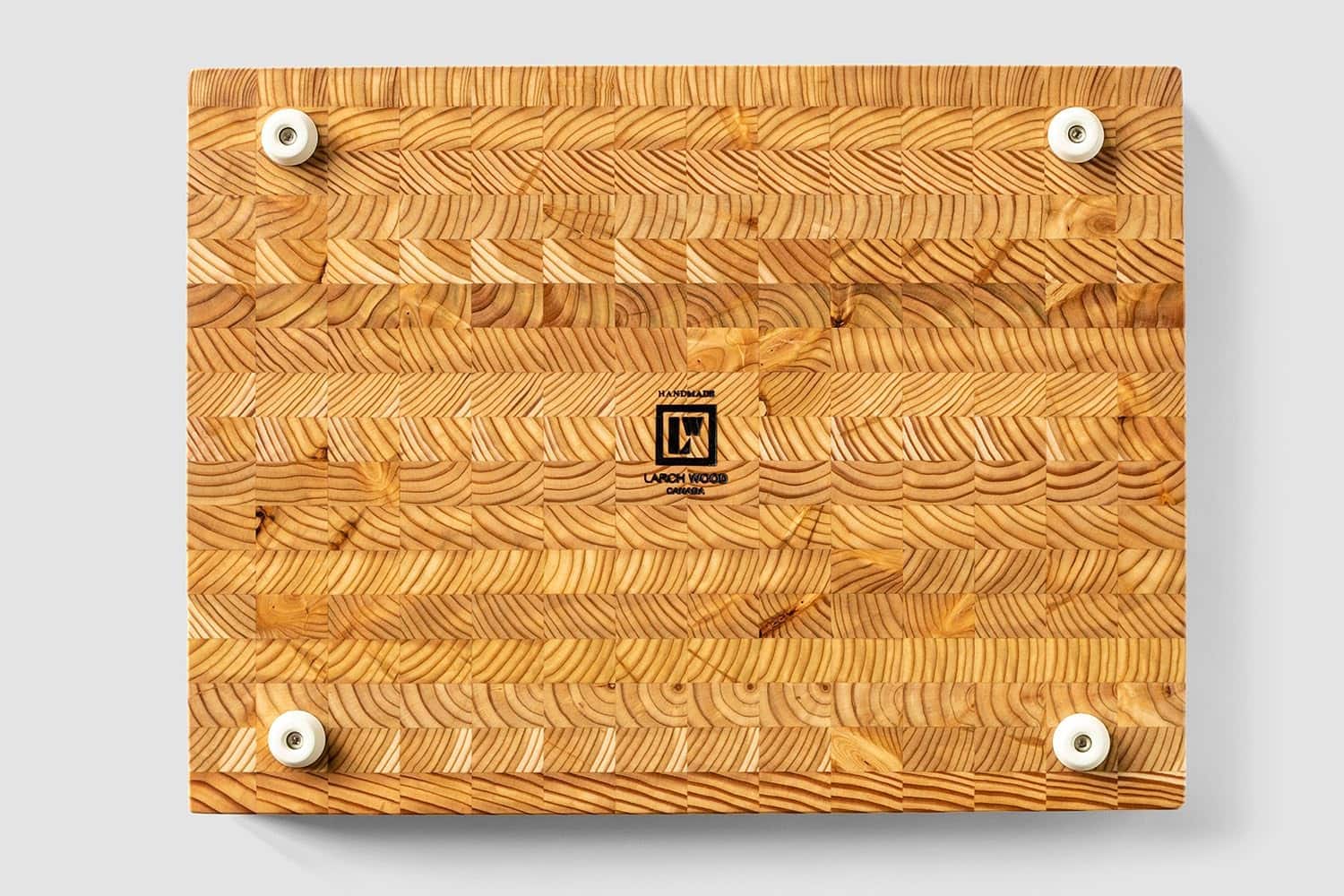 PARKER SLATER - Larch Wood End Grain Cutting Board, Handcrafted, Medium Size