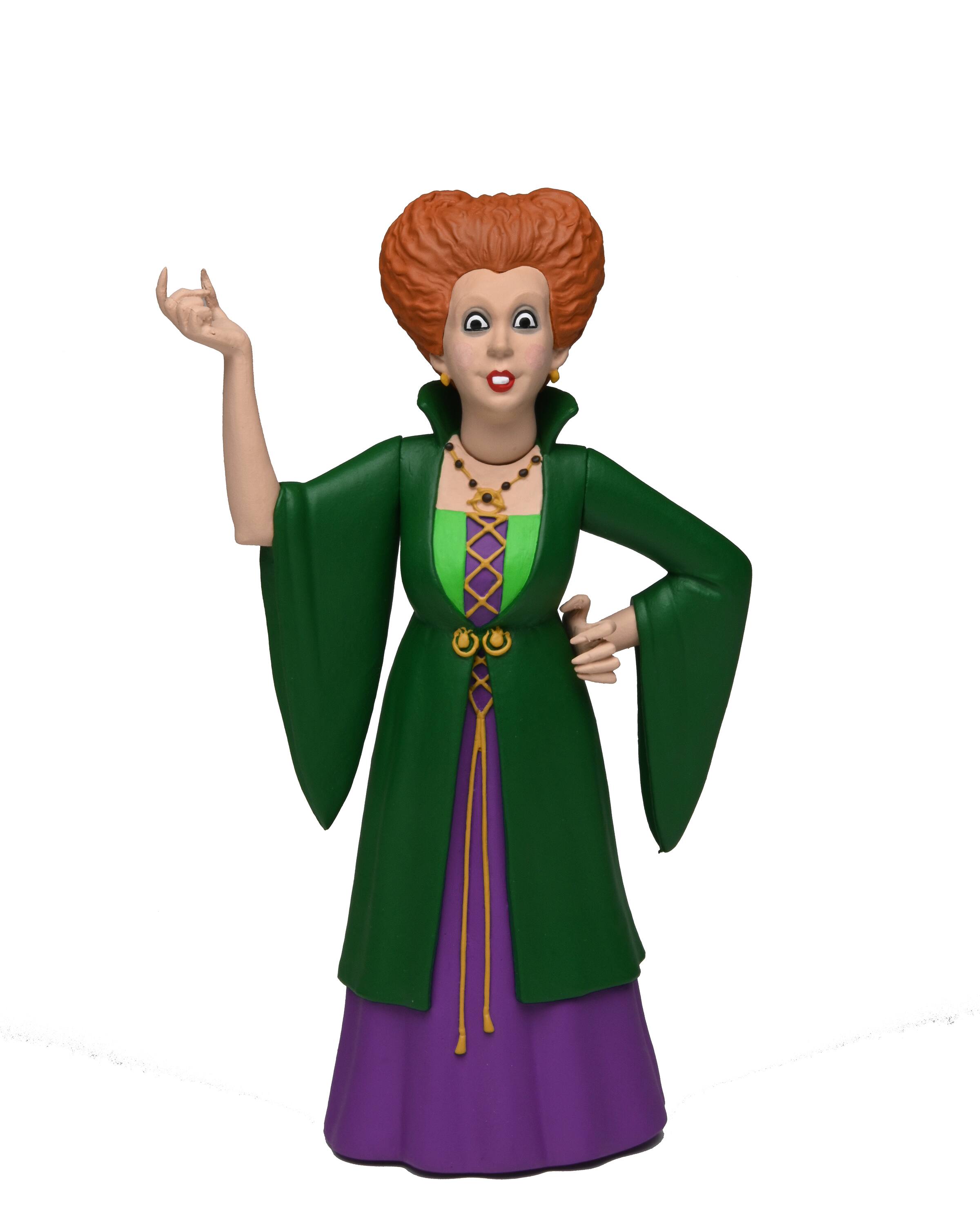 Front. NECA - Hocus Pocus 6” Scale Action Figure – Toony Classics Winifred Sanderson.