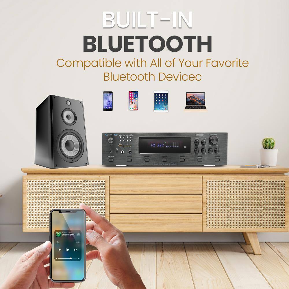 BUILT-IN BLUETOOTH  
Compatible with All of Your Favorite Bluetooth Devices