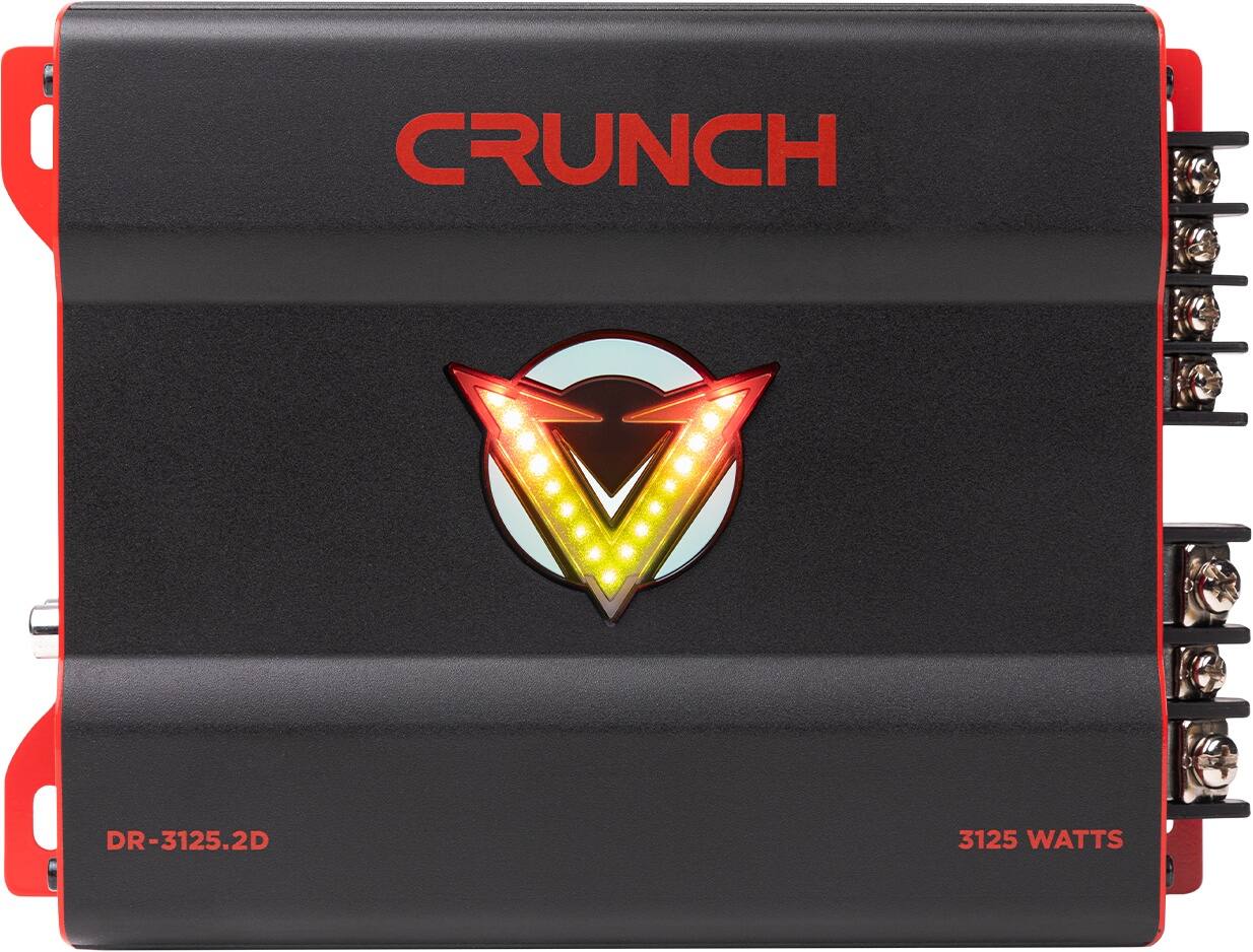 The text on the image reads "CRUNCH DR-3125.2D 3125 WATTS."