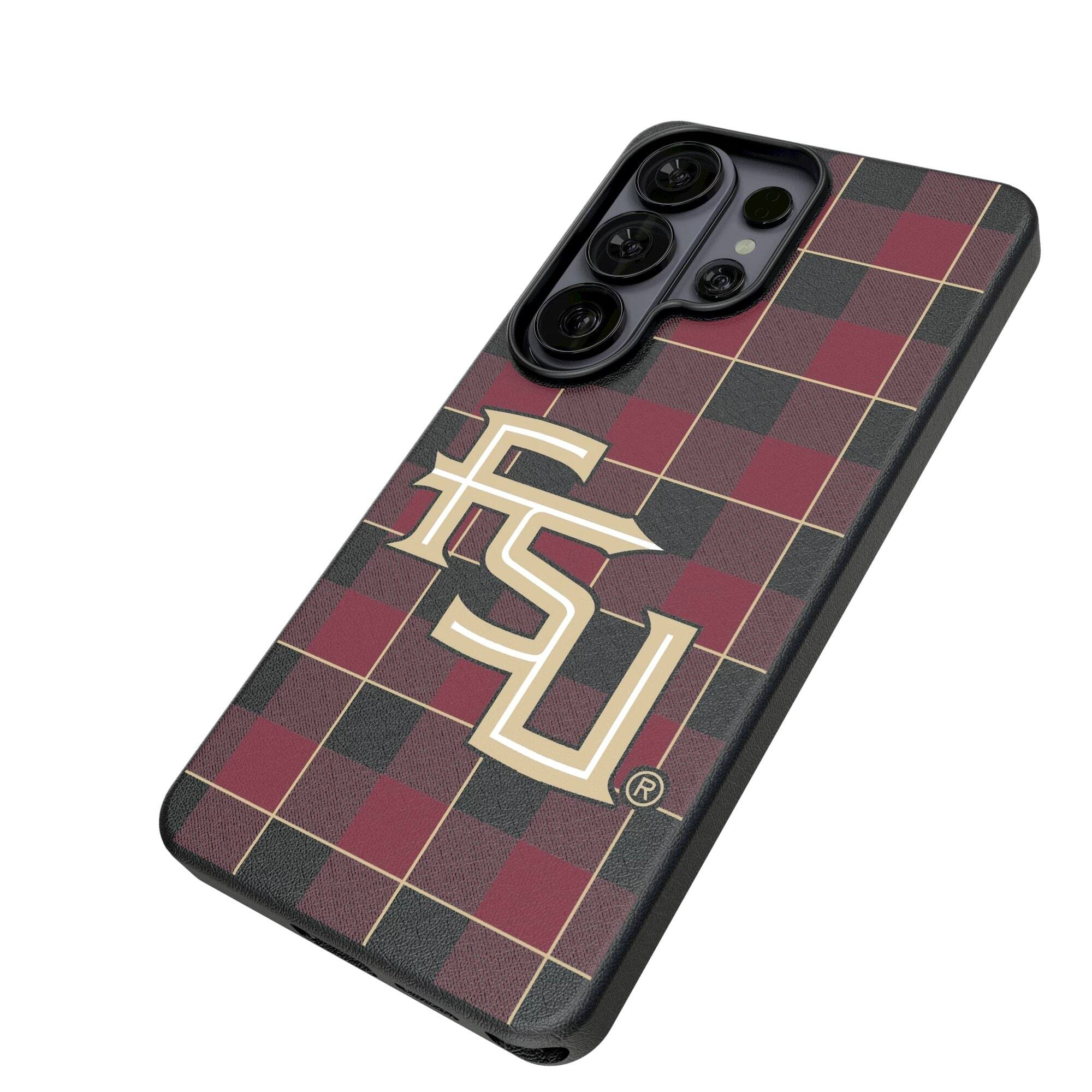 Alt View 1. Keyscaper - Florida State Seminoles Athletic Wordmark Galaxy Magnetic Bump Case - S24 - Black.