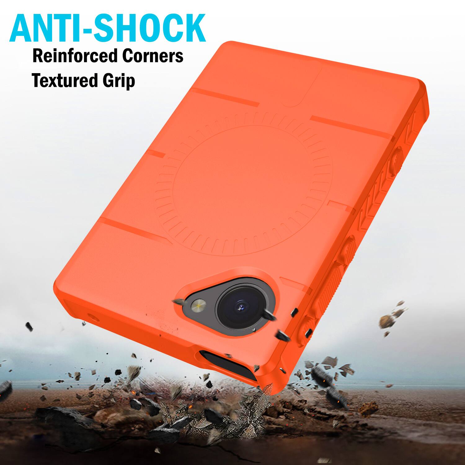 ANTI-SHOCK  
Reinforced Corners  
Textured Grip