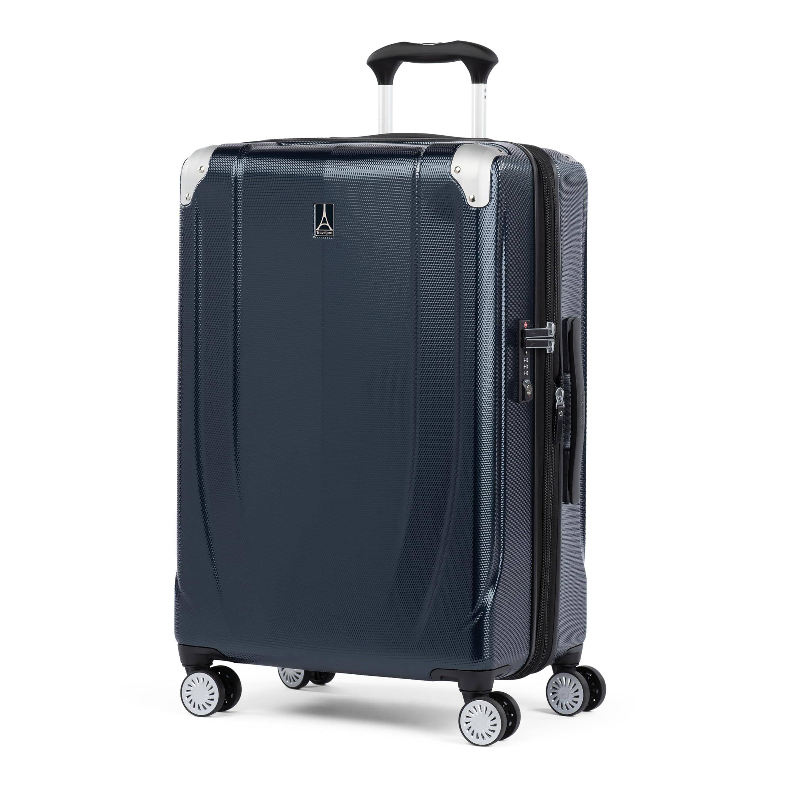 Angle. Travelpro - Travelpro Pathways 3 Hardside Expandable Luggage, 8 Spinner Wheels, Lightweight Hard Shell Suitcase - Royal Blue.