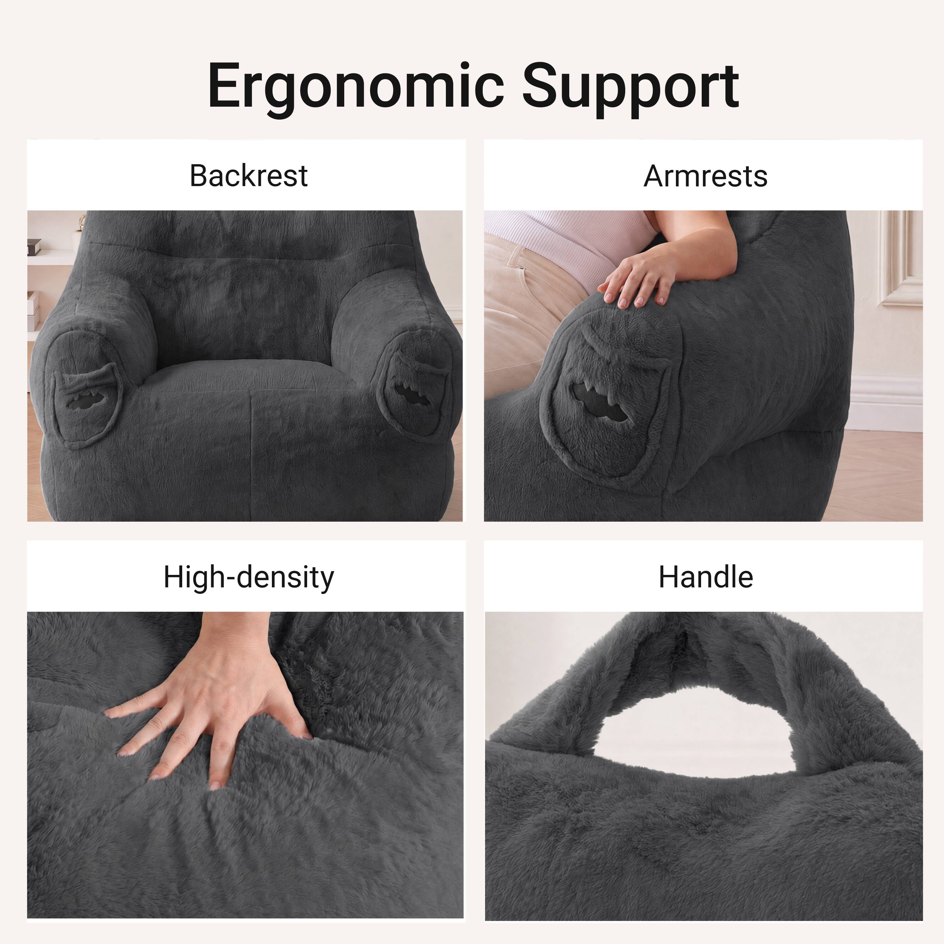 Ergonomic Support  
Backrest  
Armrests  
High-density  
Handle