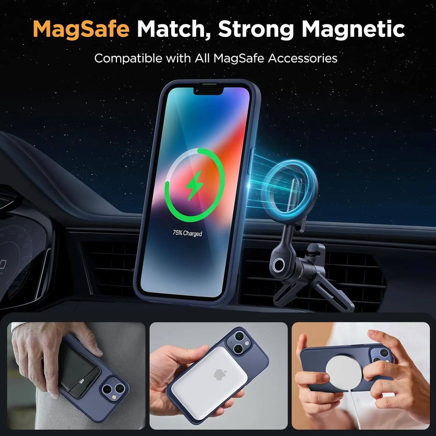 MagSafe Match, Strong Magnetic  
Compatible with All MagSafe Accessories