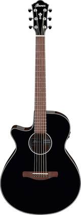 Ibanez - Left-Handed Acoustic-Electric Guitar - Tune-O-Matic Bridge System, Black