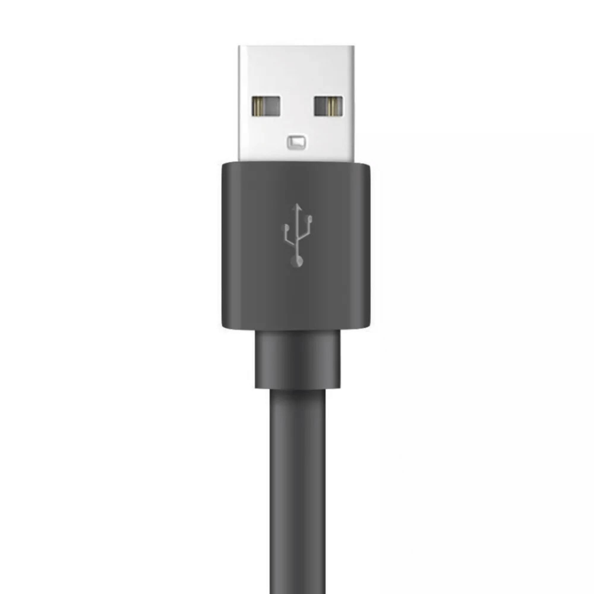 Alt View 1. Xyst - Charge and Sync USB to Lightning Flat Cable 4Ft - Black.
