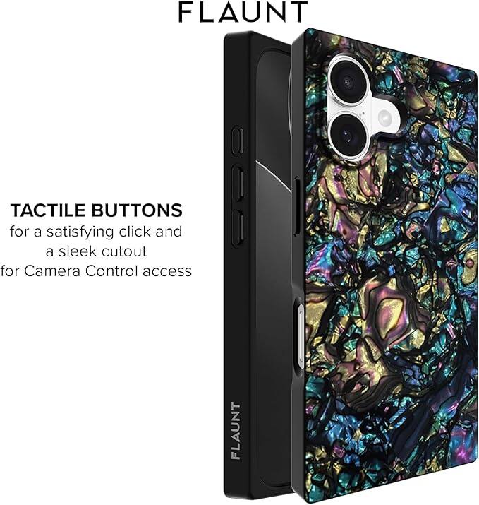 FLAUNT

TACTILE BUTTONS for a satisfying click and a sleek cutout for Camera Control access