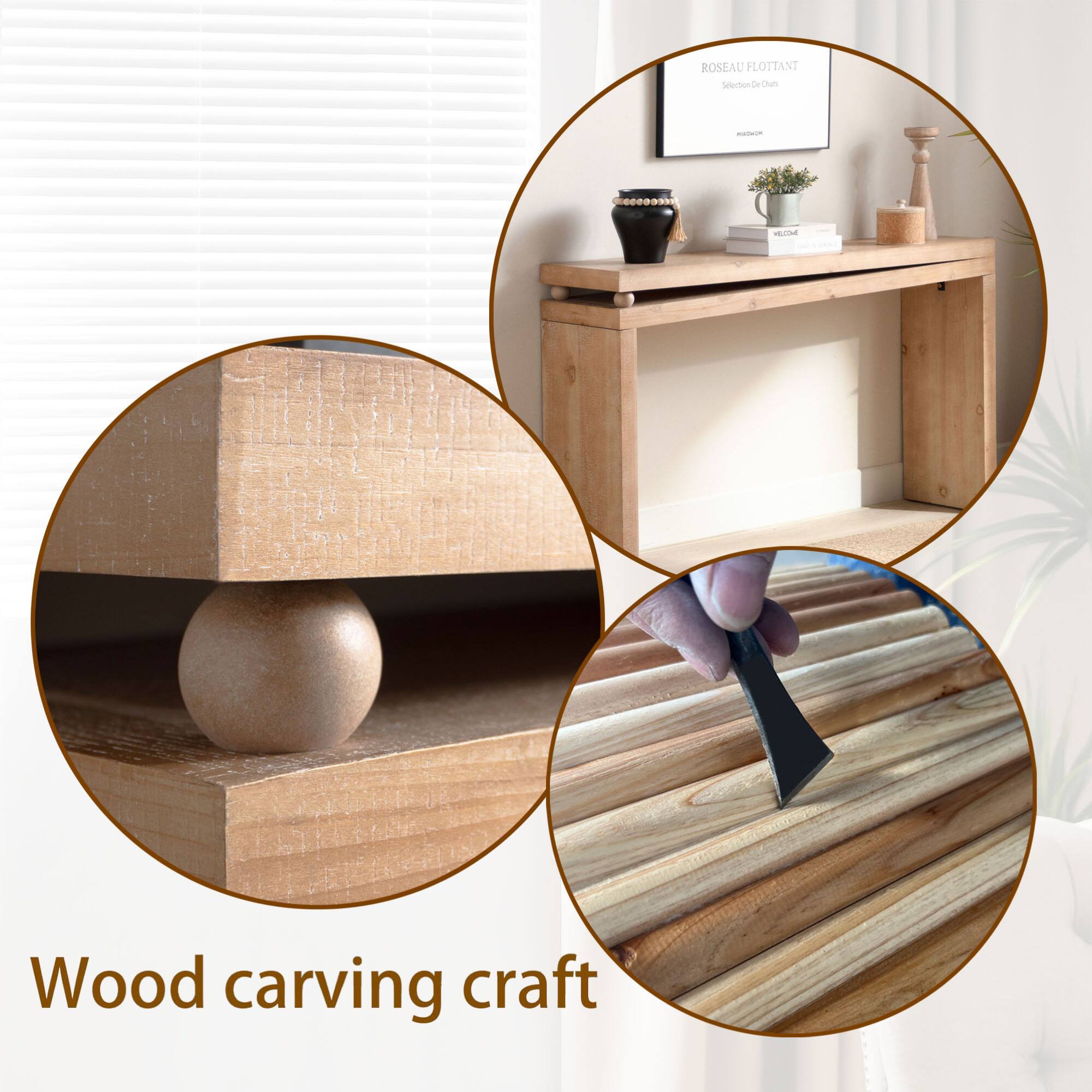 ROSEAU FLOTTANT  
Senteur de Chum  

Wood carving craft