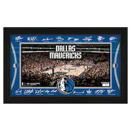 Highland Mint - Dallas Mavericks 2025 Facsimile Signature Court Framed Picture - Multicolor