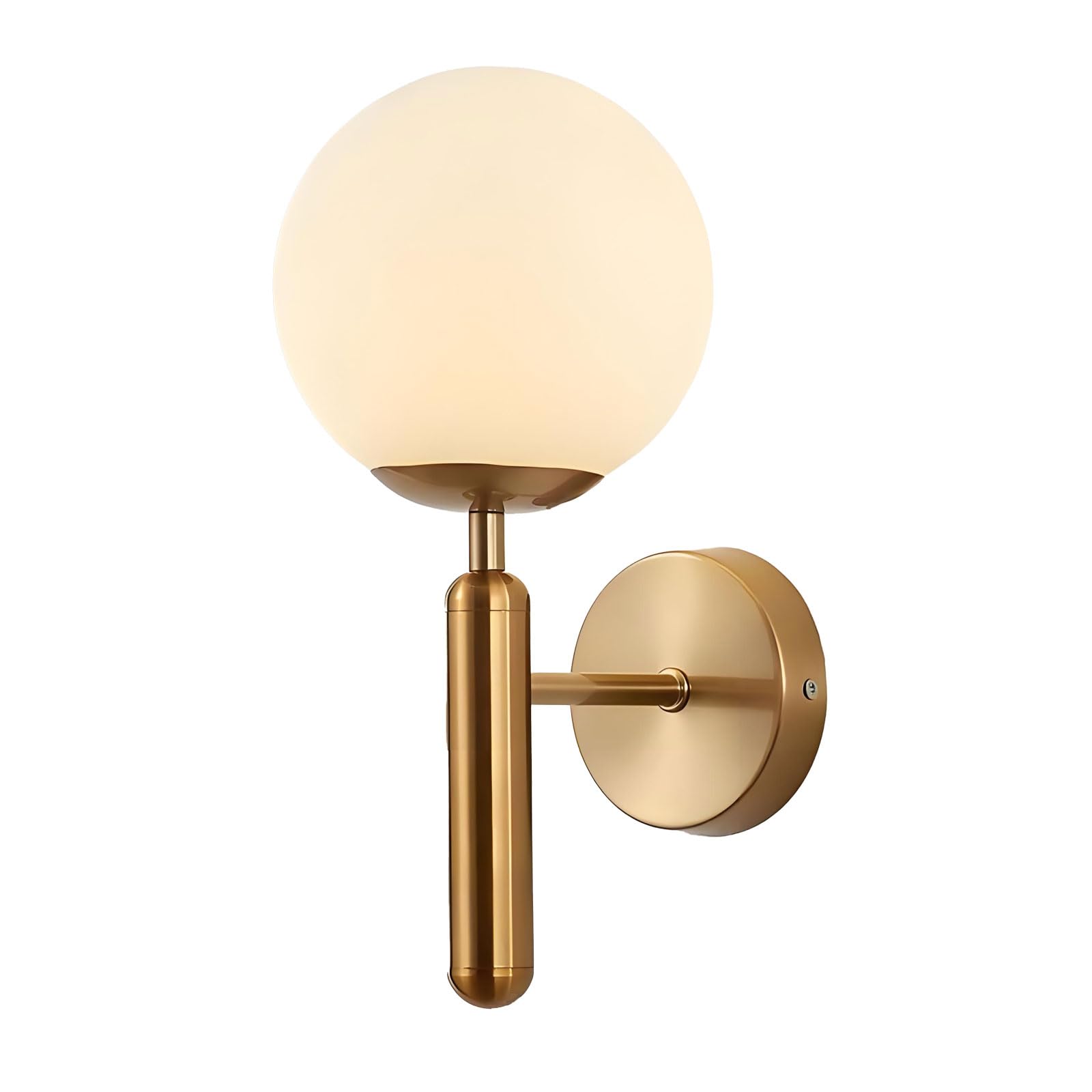 Front. Reds Spade - Glass Ball Wall Light Globe With Base golden - Default.