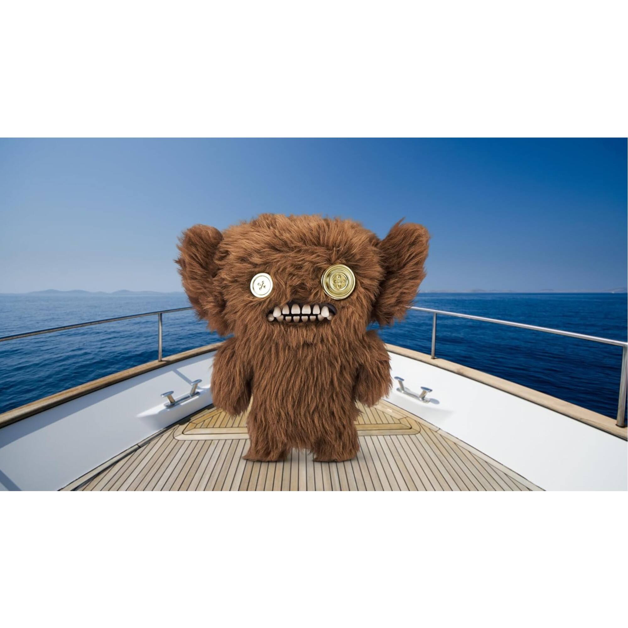 Alt View 1. Fuggler - Fuggler Gold Fuggs by ZURU Funny Ugly Monster, Plush, Collectible, Toy (Grumpy Grumps - Eyes) - Assorted Pre-Pack.