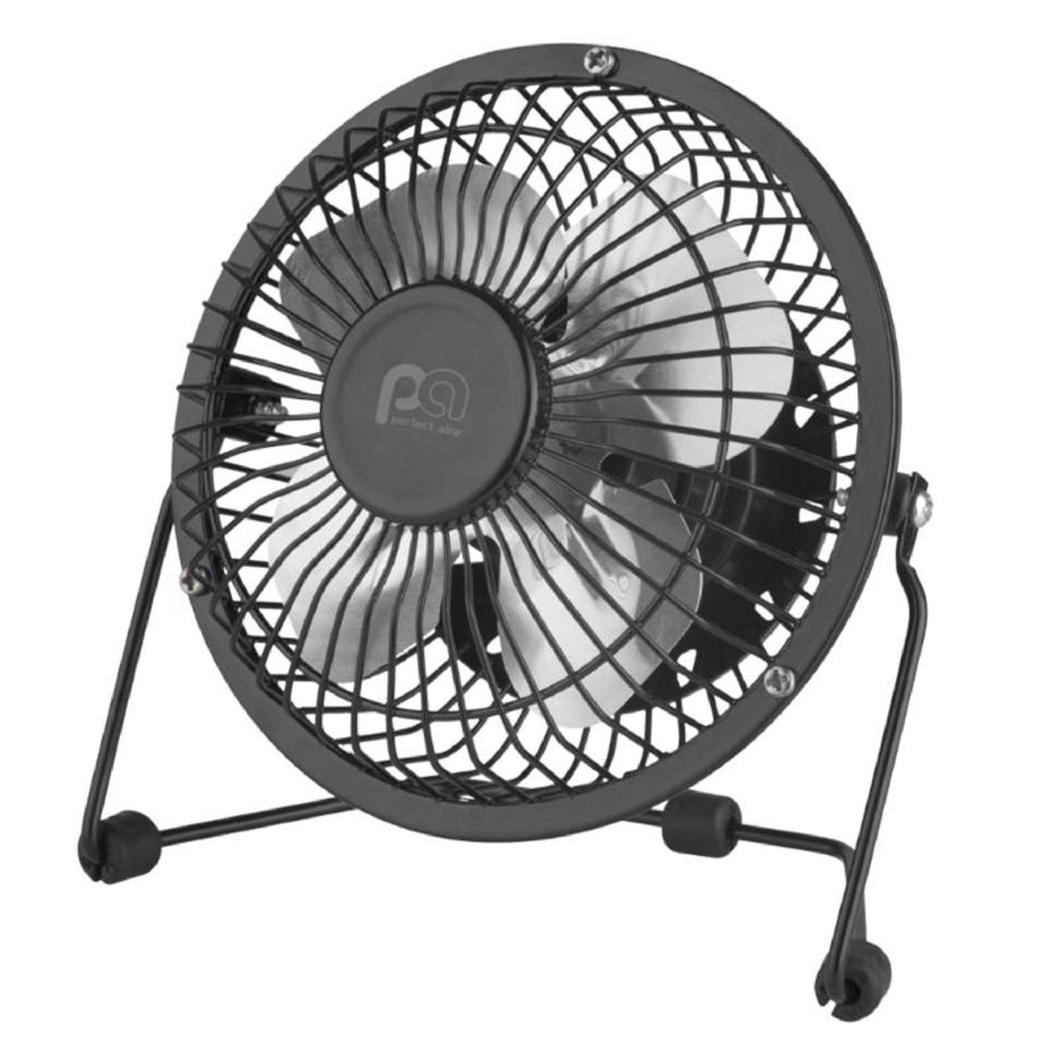 Angle. Perfect Aire - Perfect Aire 6 in. H X 4 in. D 1 speed Table Fan.