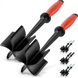 Zulay Kitchen - 2 Pack Ground Beef Chopper Tool Hamburger Smasher Tool - Red