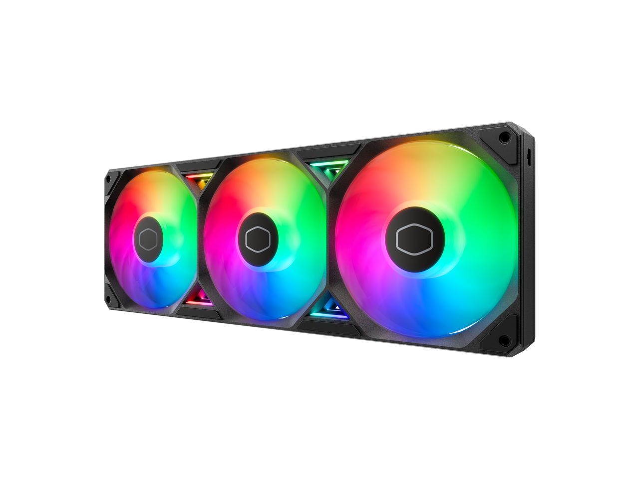 Cooler Master - PC Case with 360mm Liquid Cooler, PWM Fan, Modular Cable, Radiant Lighting - aRGB