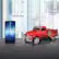 Alt View Zoom 11. QFX - Retro Classic Truck Portable Bluetooth Speaker with Bass Radiator and LED Lights - Red.
